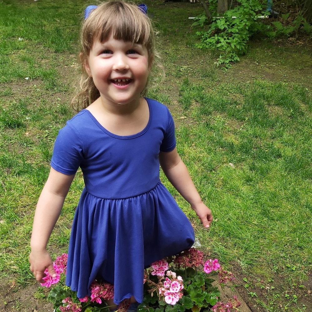 Royal blue swing dress NEW 4T